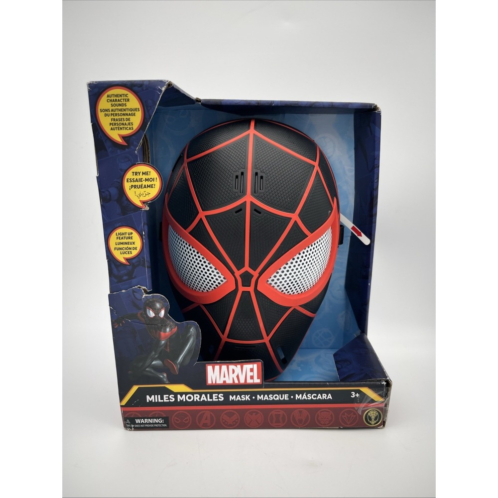Disney Marvel Miles Morales Light-Up Spiderman Across the Spider‎ Verse Mask